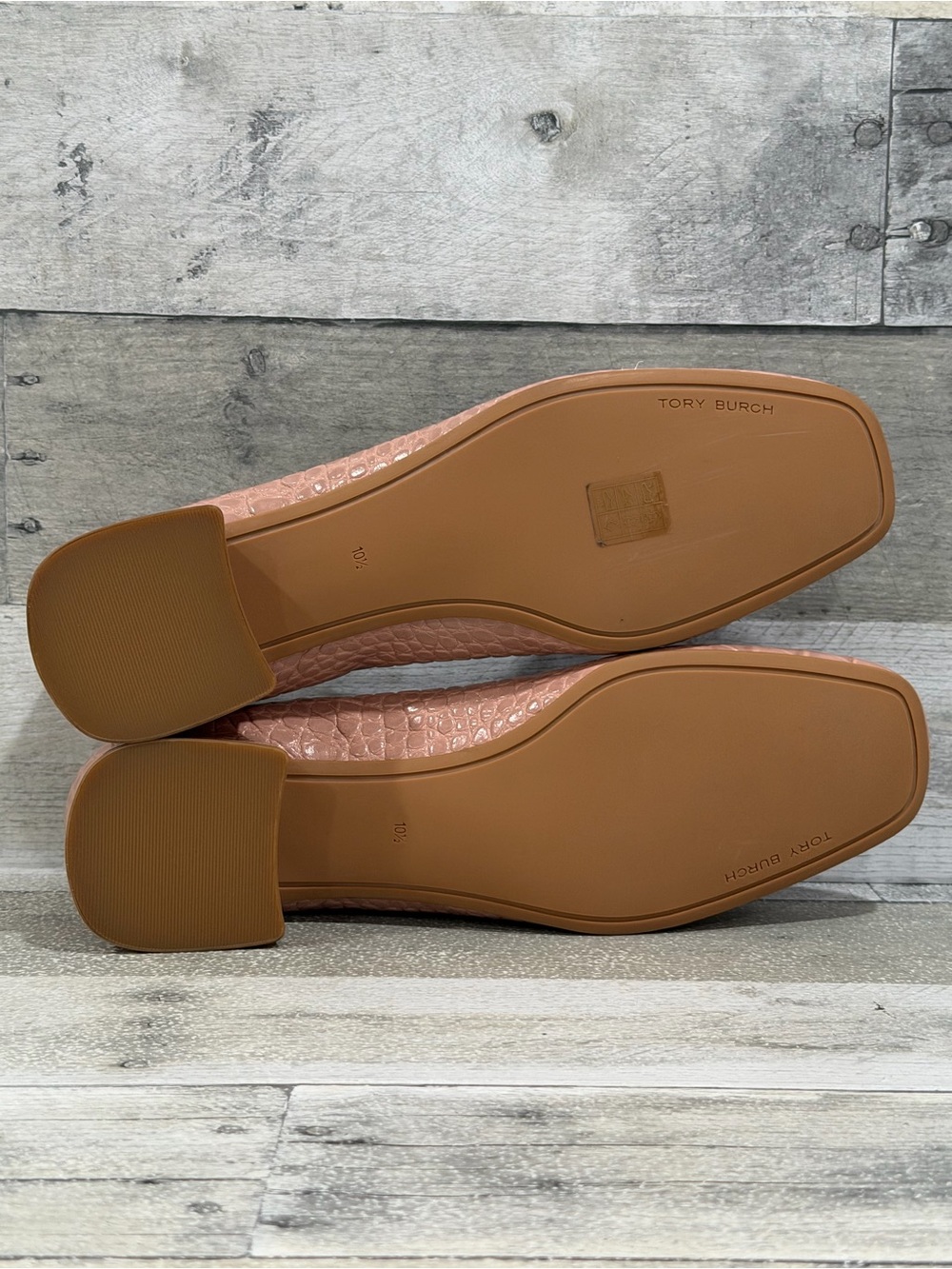TORY BURCH Georgia Pump soft croc embossed meadowsweet - Size - 10.5 .US - Picture 8 of 11